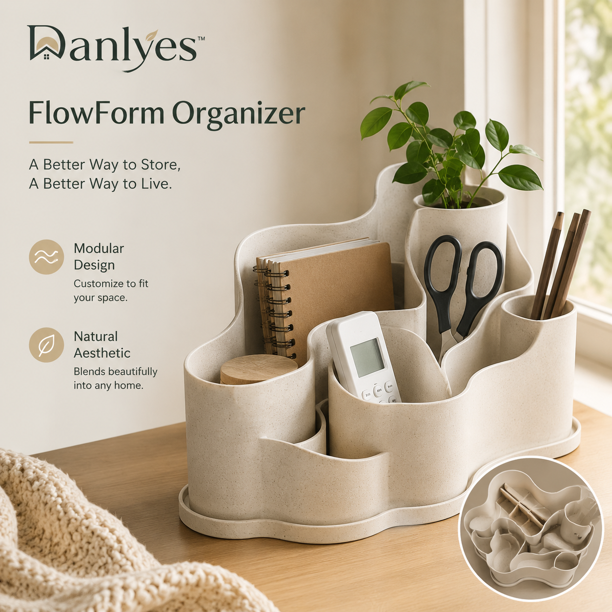 Danlyes™ CoveNest Modular Counter Organizer