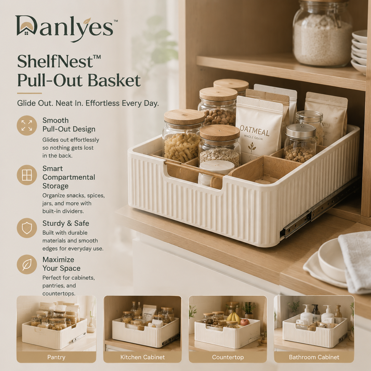 Danlyes™ ShelfNest GlidePull Storage System